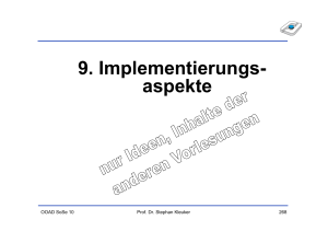 9. Implementierungs
