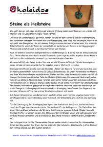 Steine als Heilsteine