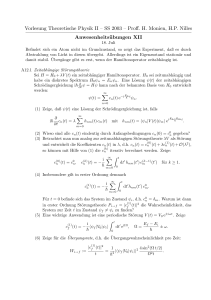 Vorlesung Theoretische Physik II – SS 2003 – Proff. H. Monien, H.P.