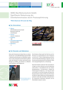 HERO Oberflächentechnik GmbH - Effizienz