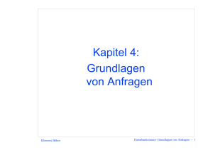 Kapitel 4: Grundlagen von Anfragen