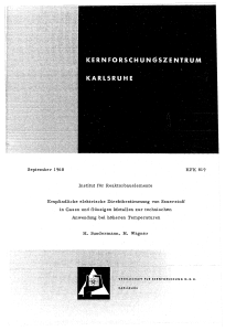September 1968 Institut für Reaktorbauelemente Empfindliche