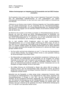 OECD – Pressemitteilung Paris, 31. Juli 2002 Weitere
