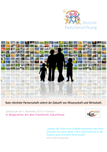 Symposium 2011 "Gute elterliche Partnerschaft sichert die Zukunft