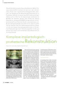 prothetische Rekonstruktion - Zahnarzt Dr. med. Robert Böttcher