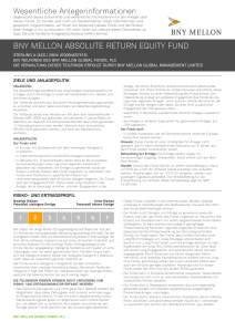 BNY Mellon Absolute Return Equity Fund - fund