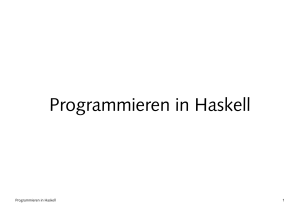 Programmieren in Haskell