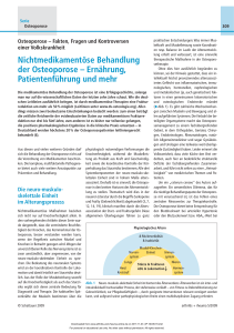 NichtmedikamentÃ¶se Behandlung der Osteoporose â ErnÃ¤hrung