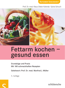 Fettarm kochen – gesund essen