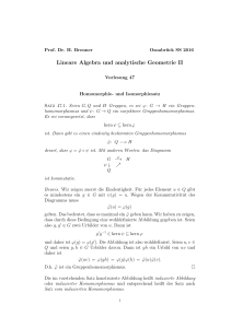 Lineare Algebra und analytische Geometrie II
