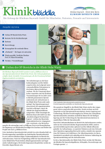 Klinik Klinik - Klinikum Bayreuth