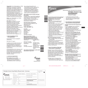 Felodipin-Actavis 5 mg Retardtabletten