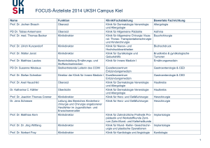 FOCUS-Ärzteliste 2014 UKSH Campus Kiel