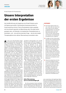 Unsere Interpretation der ersten Ergebnisse - Univ.