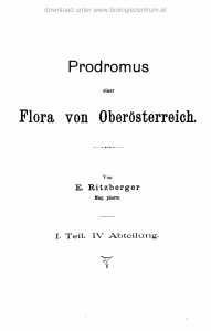 Flora von Oberösterreich.