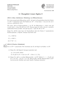 12.¨Ubungsblatt Lineare Algebra II