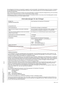 Informationsbogen für den Einleger - Sparkasse Neuburg-Rain