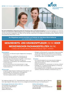 gesundheits- und krankenpfleger (m/w) oder