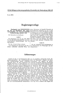 Regierungsvorlage - Österreichisches Parlament