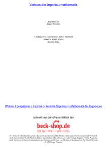 Vorkurs der Ingenieurmathematik - ReadingSample - Beck-Shop