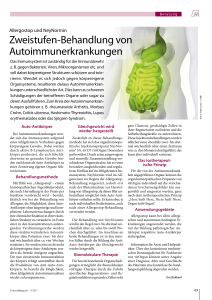 Zweistufen-Behandlung von Autoimmunerkrankungen