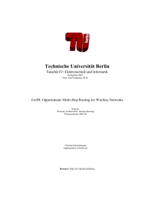 Technische Universität Berlin - Internet Network Architectures