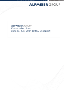 Alfmeier Konzern-Halbjahresabschluss 2014