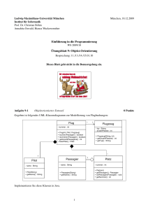 Einführung in die Programmierung ¨Ubungsblatt 9: Objekt