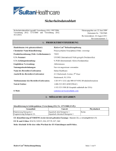 Sicherheitsdatenblatt