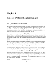 Kapitel 3 Lineare Differentialgleichungen - math.uni