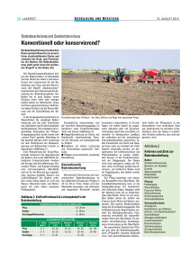 onventionell oder onservierend - Landwirtschaftskammer Schleswig