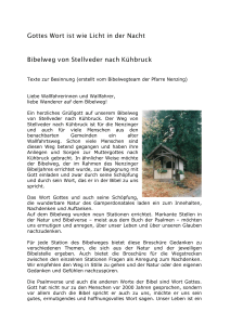 Bibelweg von Stellveder nach Kühbruck