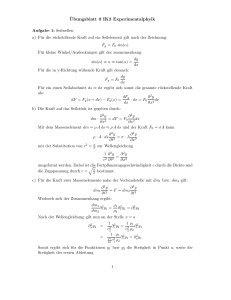 ¨Ubungsblatt 0 IK3 Experimentalphyik