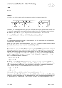 Landeswettbewerb Mathematik – Baden-Württemberg