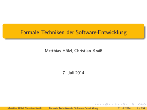 Formale Techniken der Software