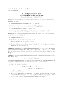 5. Aufgabenblatt - Institut für Mathematik