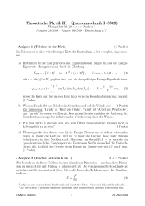 Theoretische Physik III – Quantenmechanik I (SS09)