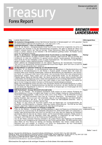 Forex Report 20130121