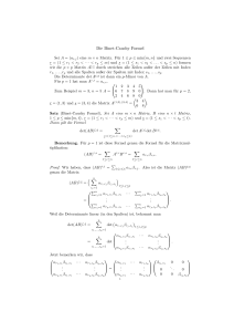 Die Binet-Cauchy Formel