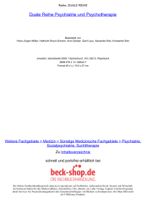 Duale Reihe Psychiatrie und Psychotherapie - Beck-Shop