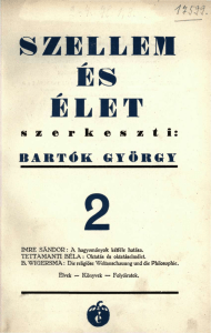 SZELLEM ÉLET