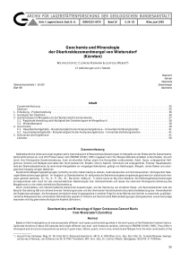 archiv für lagerstättenforschung der geologischen bundesanstalt