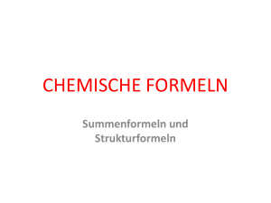 CHEMISCHE FORMELN