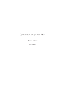 Optimalität adaptiver FEM