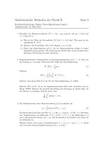 Mathematische Methoden der Physik II Serie 3