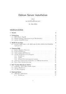 Debian Server Installation