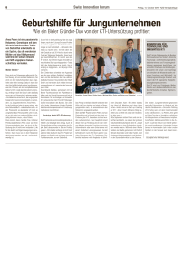 Geburtshilfe f&uuml;r Jungunternehmen