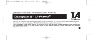 Ciclosporin 25 - 1A-Pharma