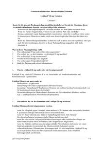 gebrauchsinformation: information für den anwender