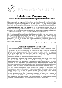 Umkehr und Erneuerung